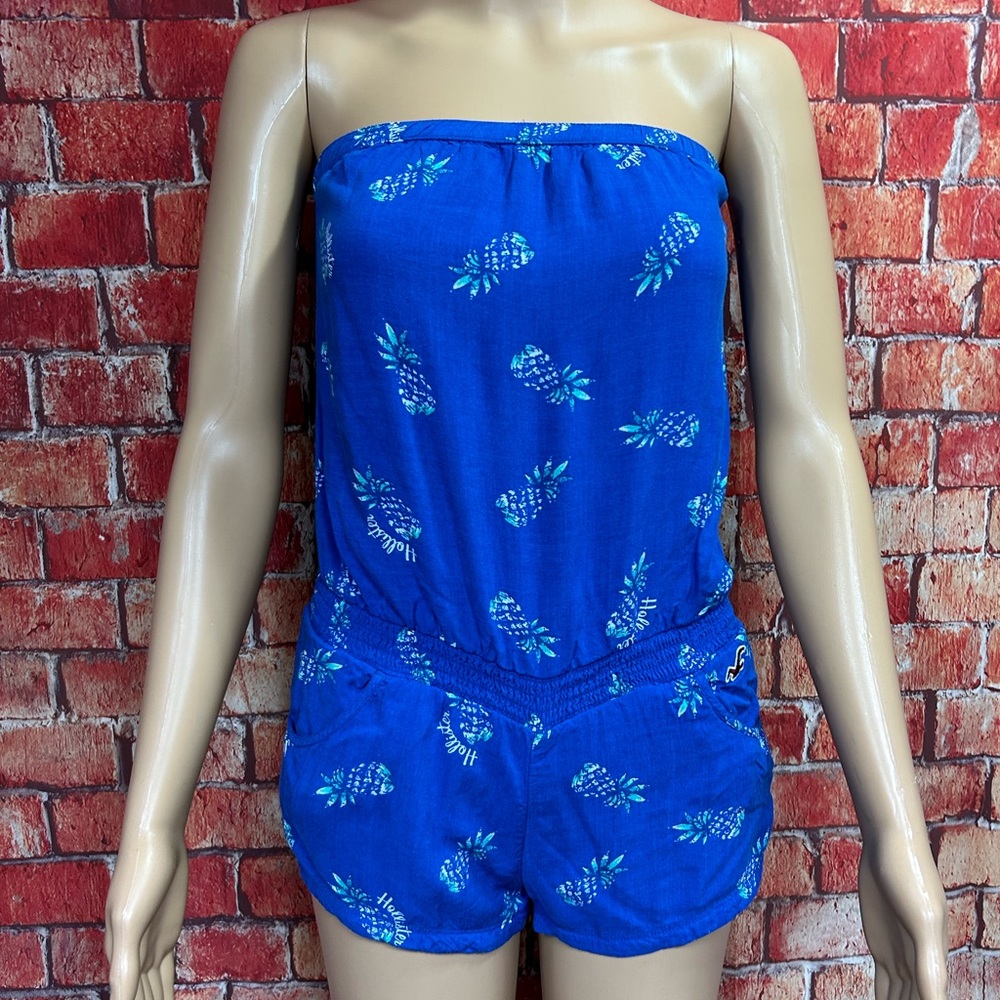 Hollister Strapless Pineapple Romper